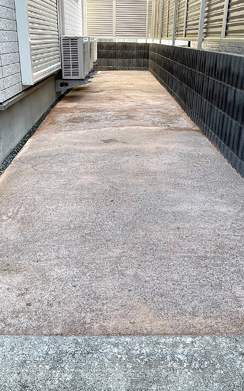 お庭の防草砂施工アフター
